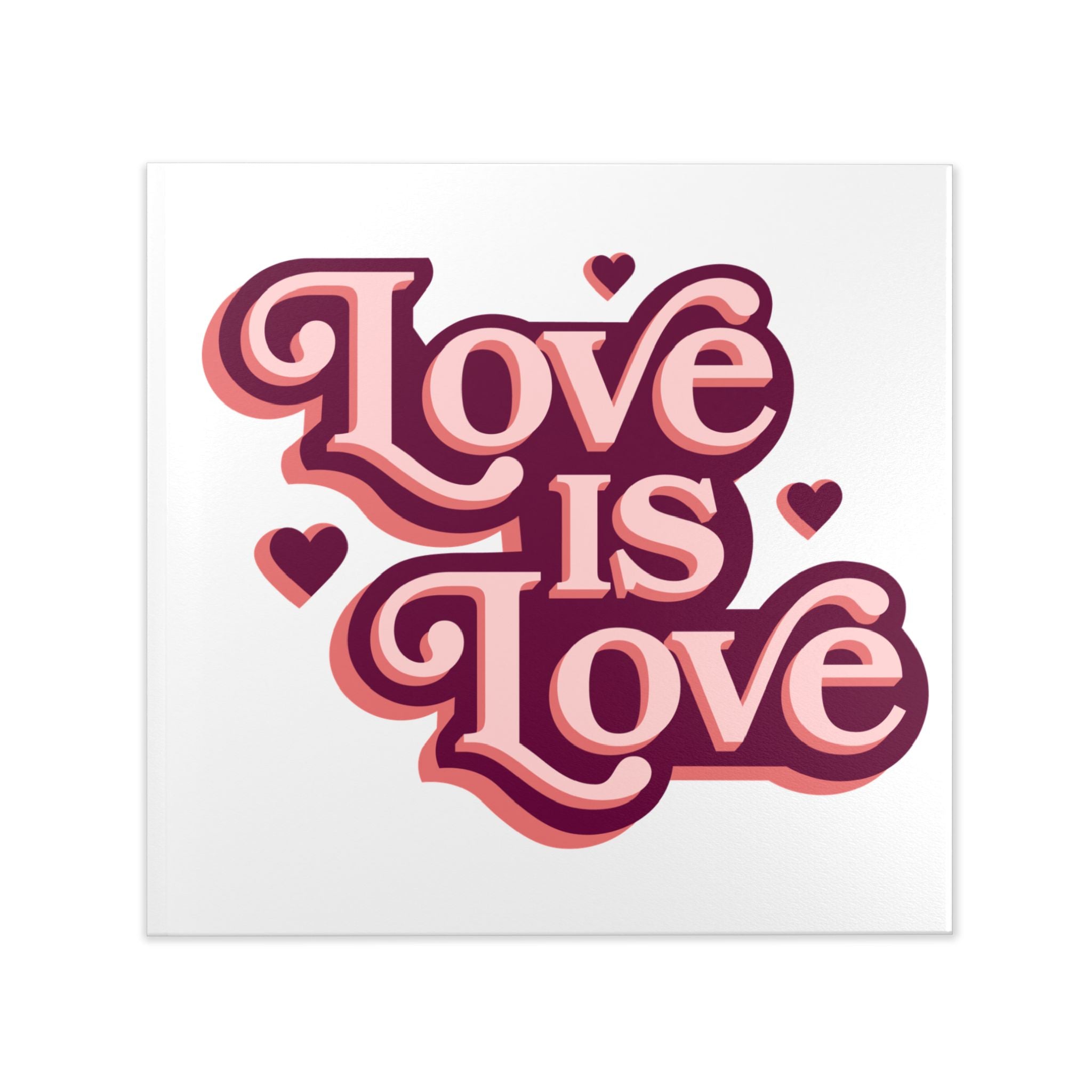 Love Is Love Hardcover Photo Book — Retro Pride Keepsake