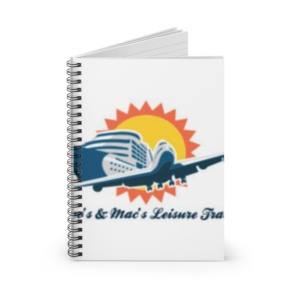 Travel Plane Spiral Notebook — Cruise & Flight Vacation Journal