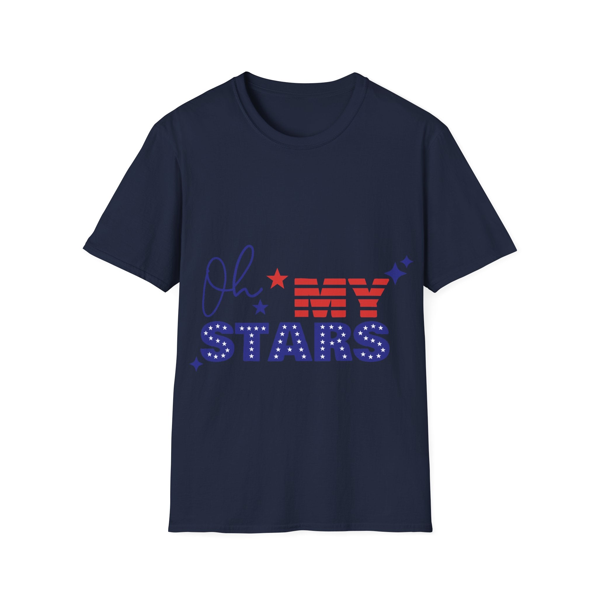 Oh My Stars Patriotic T-Shirt — Fourth of July USA Flag Design