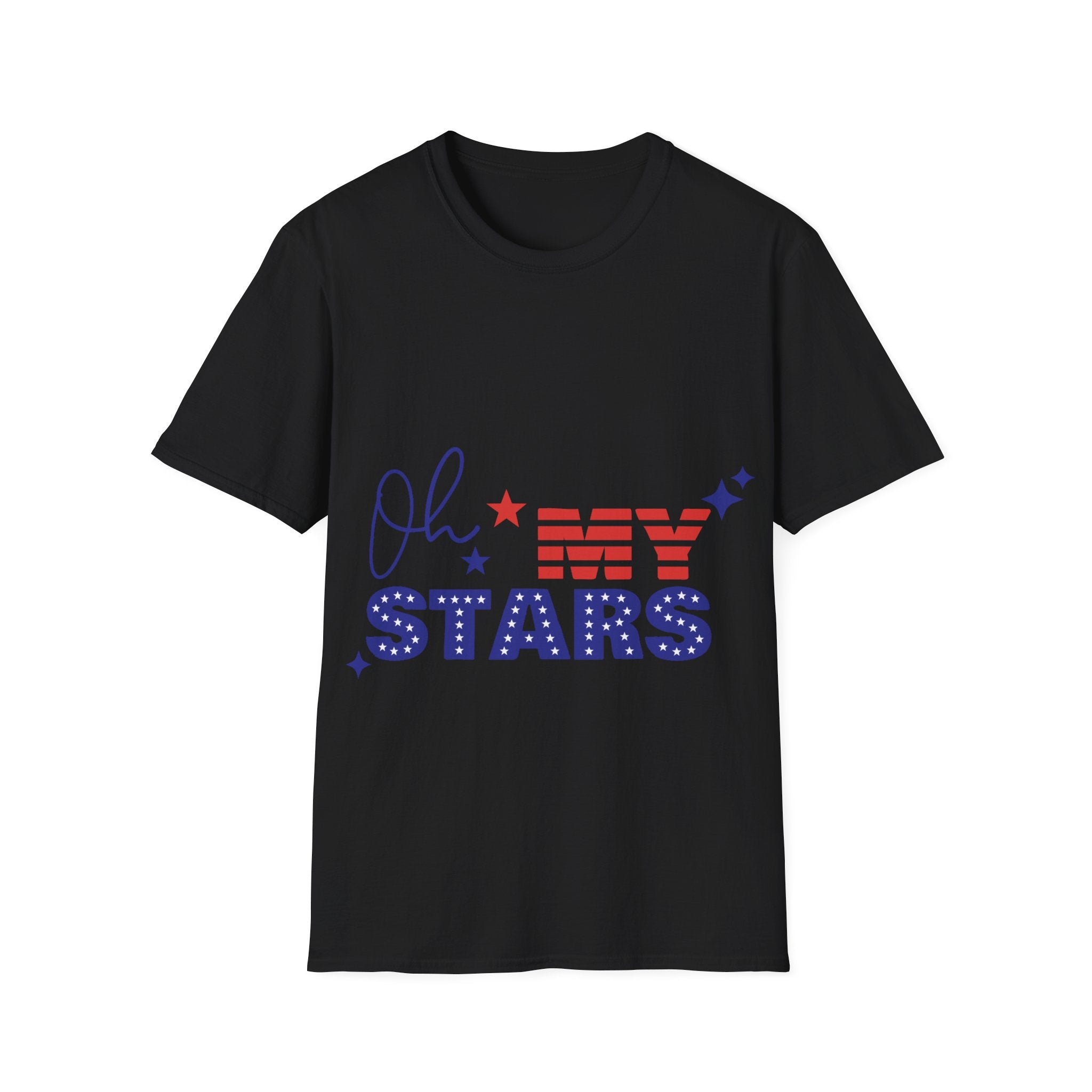 Oh My Stars Patriotic T-Shirt — Fourth of July USA Flag Design