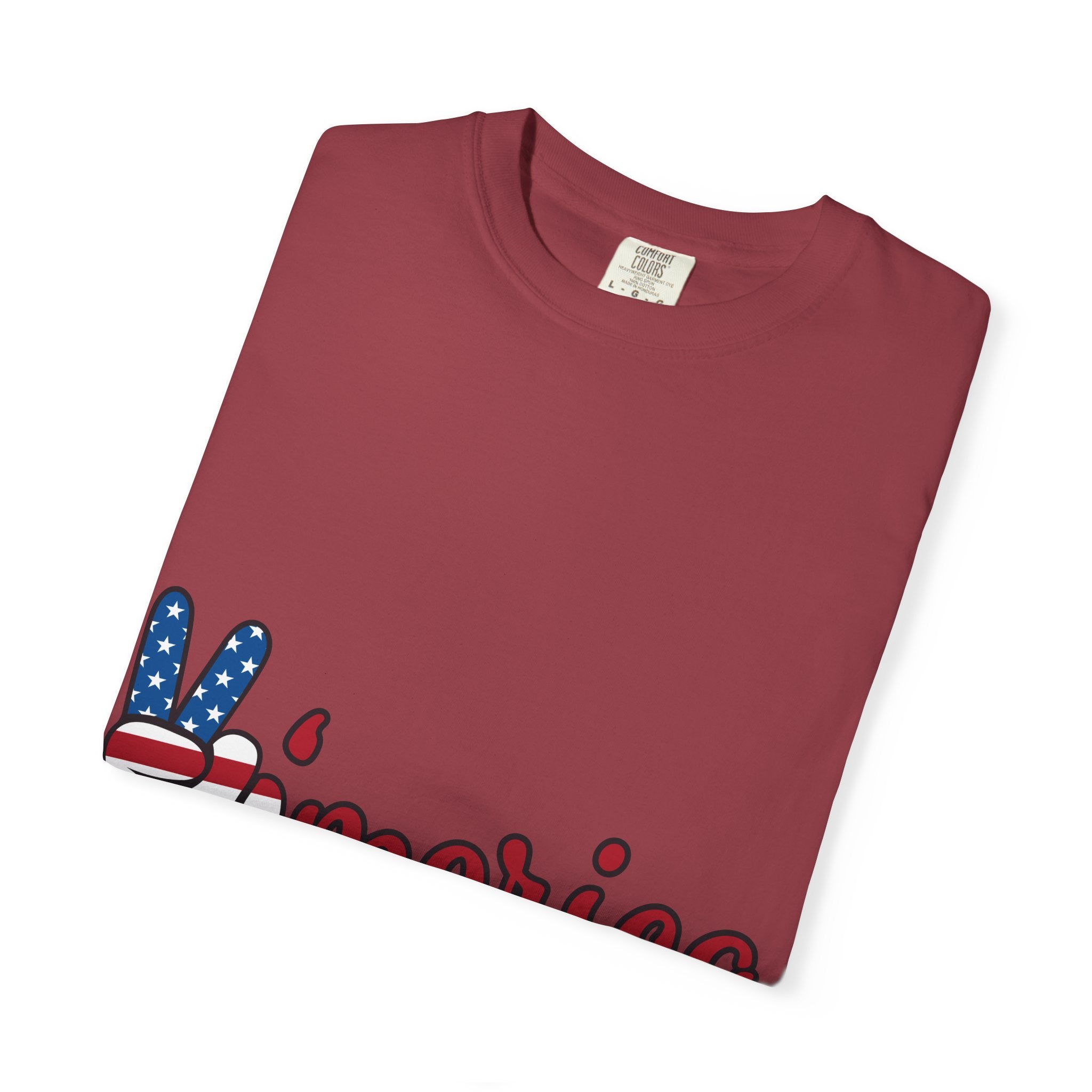 'Merica Peace Sign T-Shirt — Patriotic USA Flag Graphic Tee for 4th of July