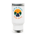 Travel Mug — 'It's Not the Destination, It's the Journey' Scenic Road Stainless Steel Tumbler (14oz)