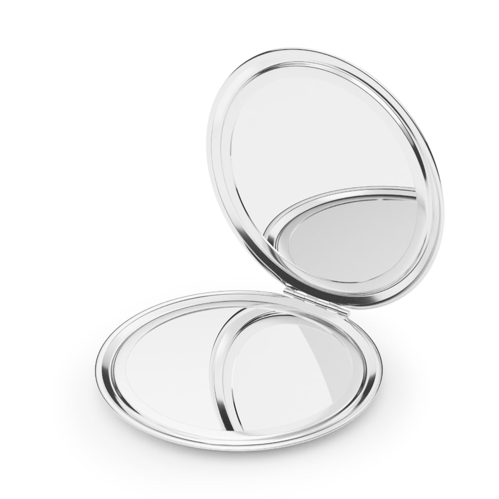 Compact Travel Mirror — Aviation Sunset Logo Pocket Mirror for Travelers