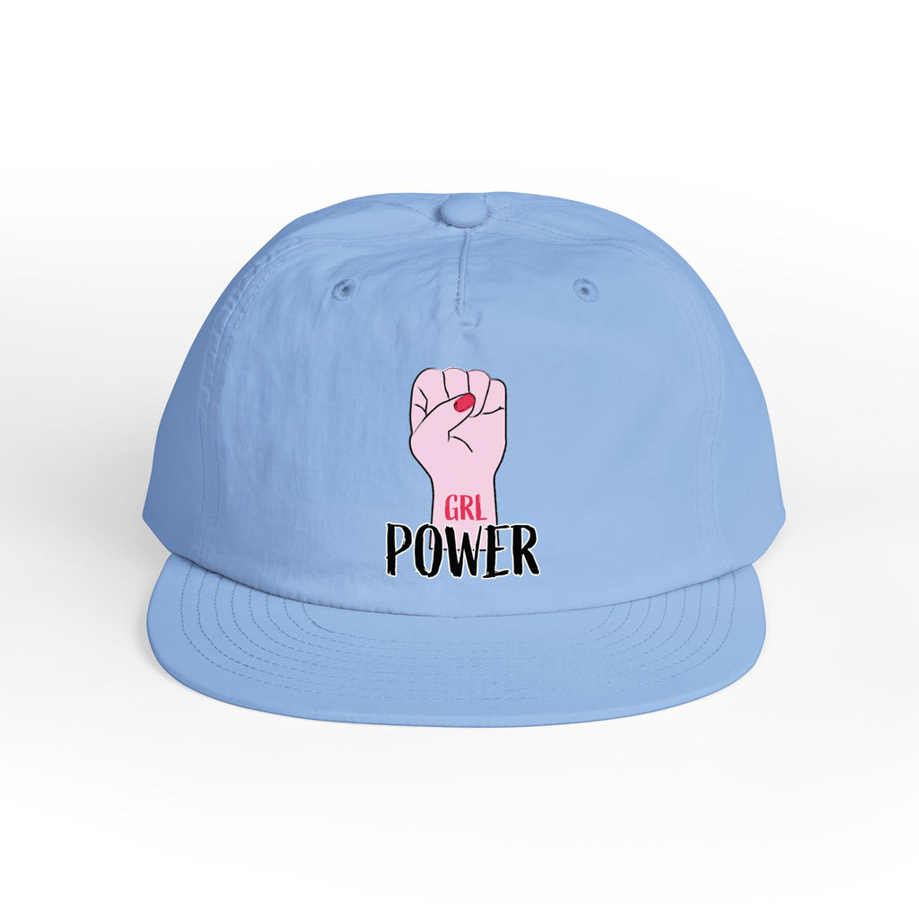 Surf Cap — "GRL POWER" Raised Fist Embroidered Surf Cap