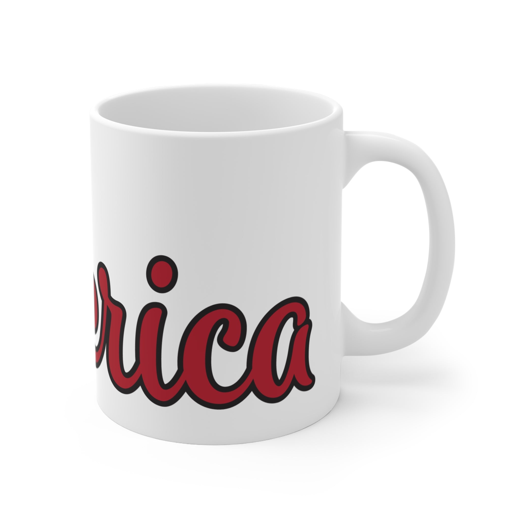 Patriotic Peace Sign Mug - American Flag 11oz Coffee Cup