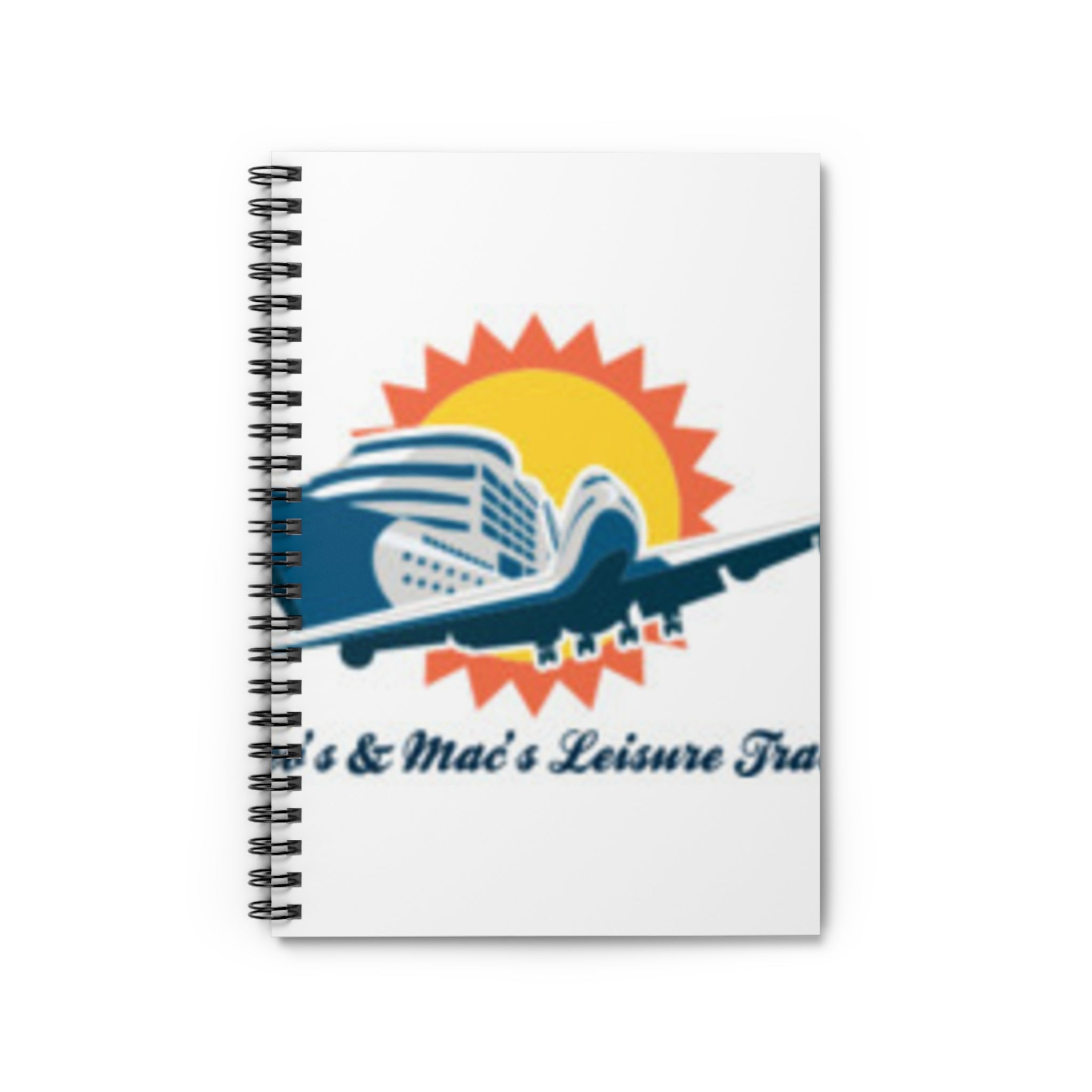 Travel Plane Spiral Notebook — Cruise & Flight Vacation Journal