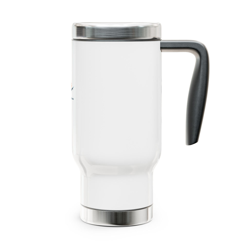 Travel Mug — Beach Sunrise Logo 14oz Stainless Steel Travel Mug with Handle