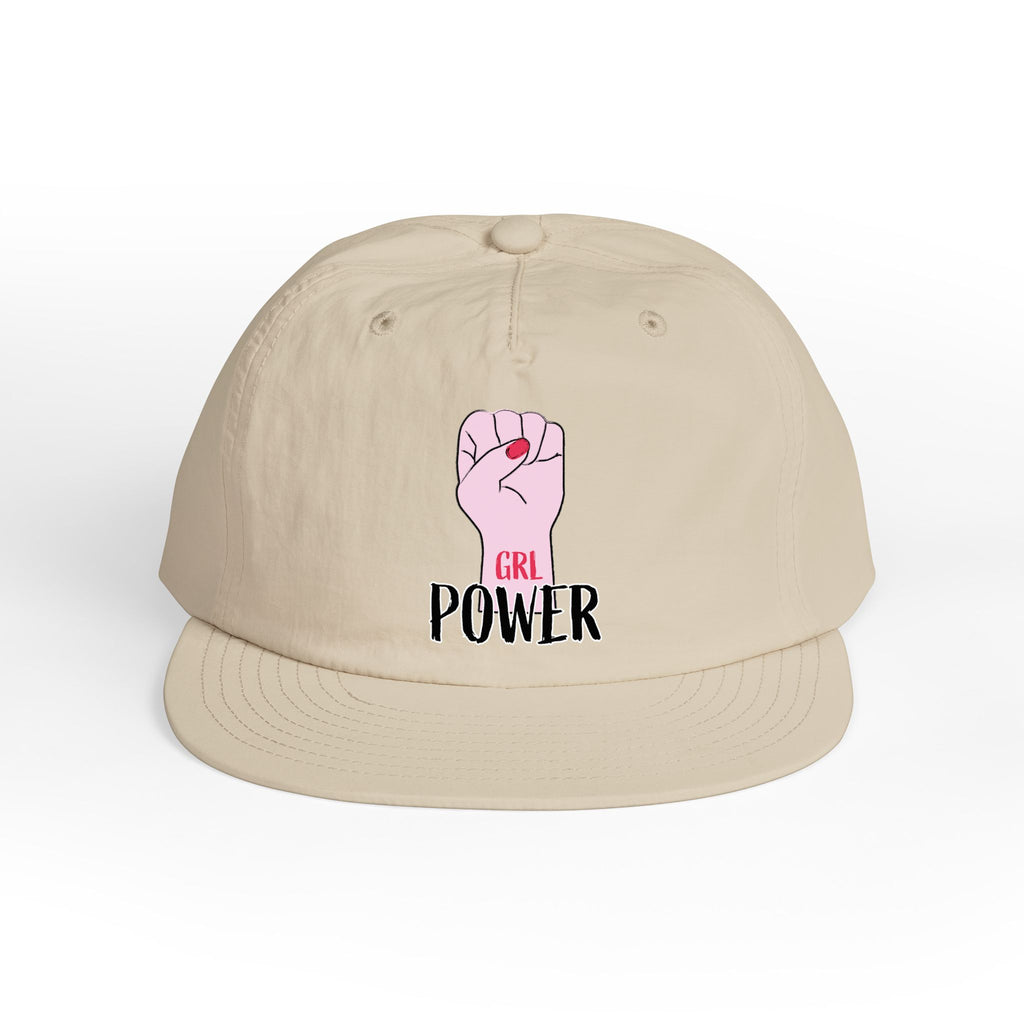 Surf Cap — "GRL POWER" Raised Fist Embroidered Surf Cap