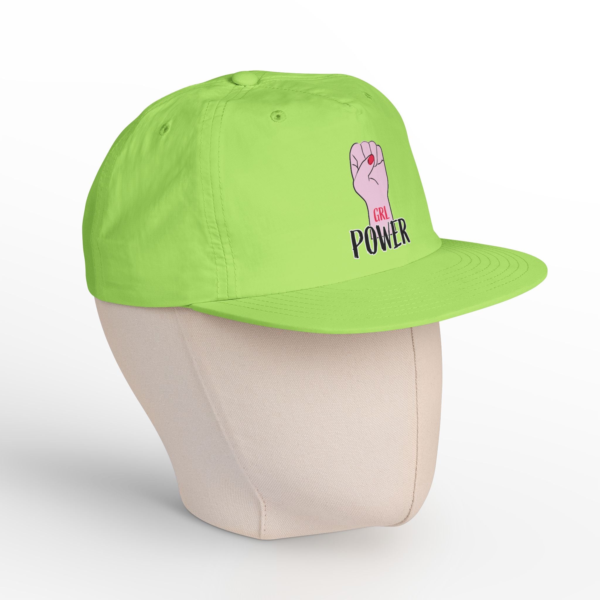 Surf Cap — "GRL POWER" Raised Fist Embroidered Surf Cap