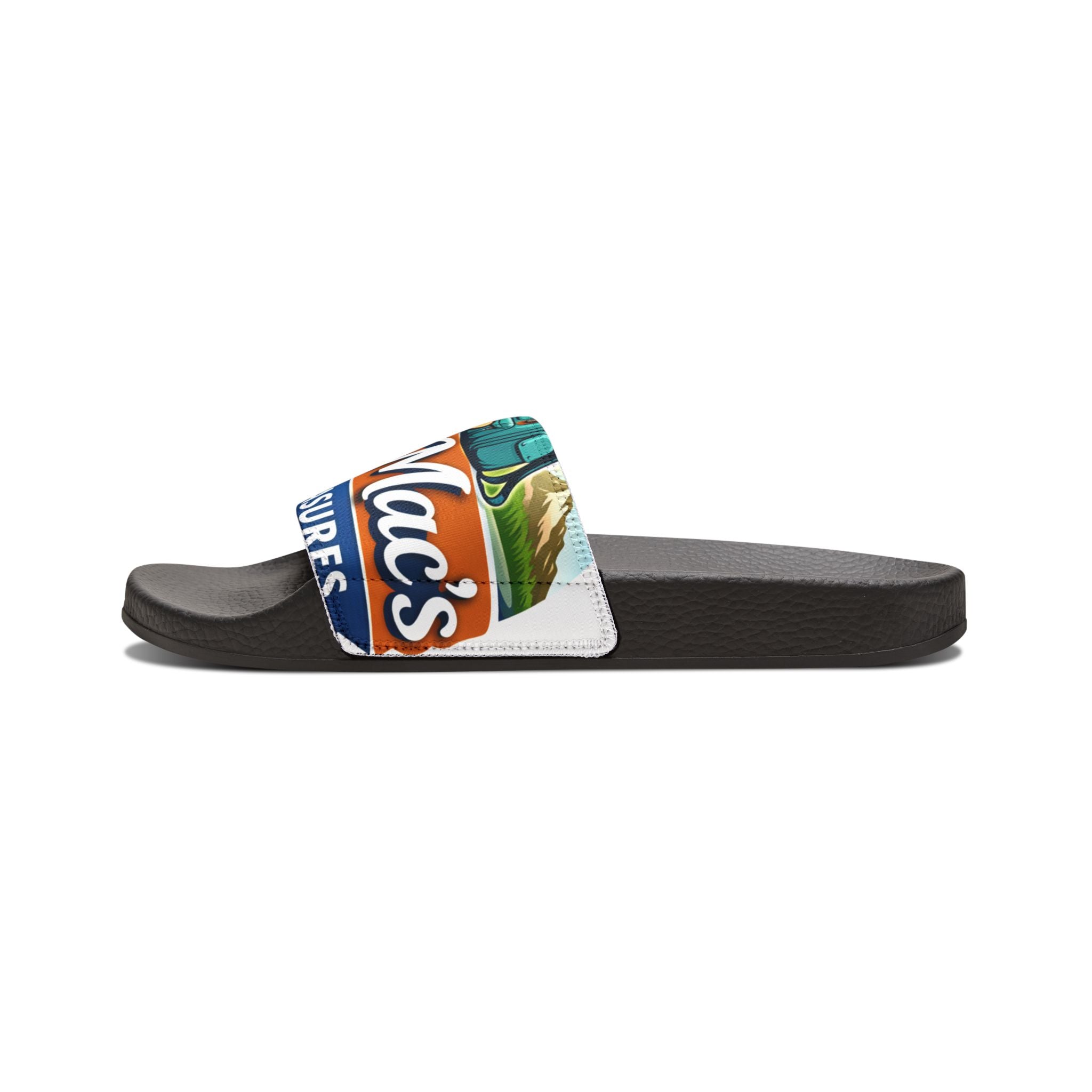 Tropical Logo Slide Sandals — Women's Removable-Strap Beach Slides