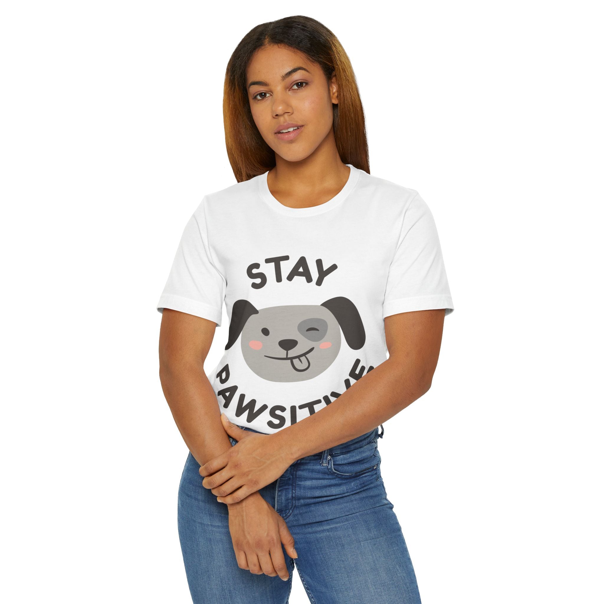 Stay Pawsitive Dog T-Shirt