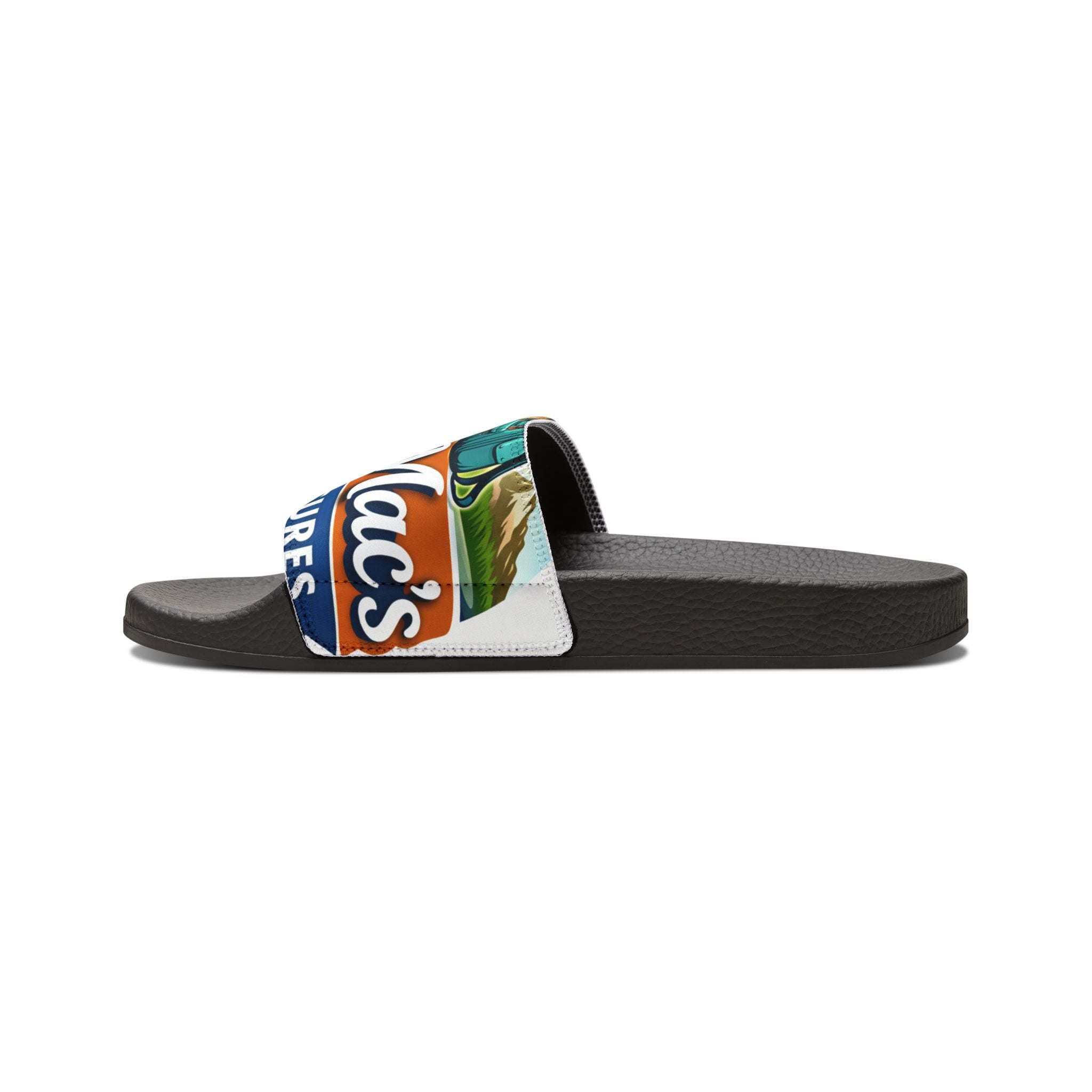 Tropical Logo Slide Sandals — Women's Removable-Strap Beach Slides
