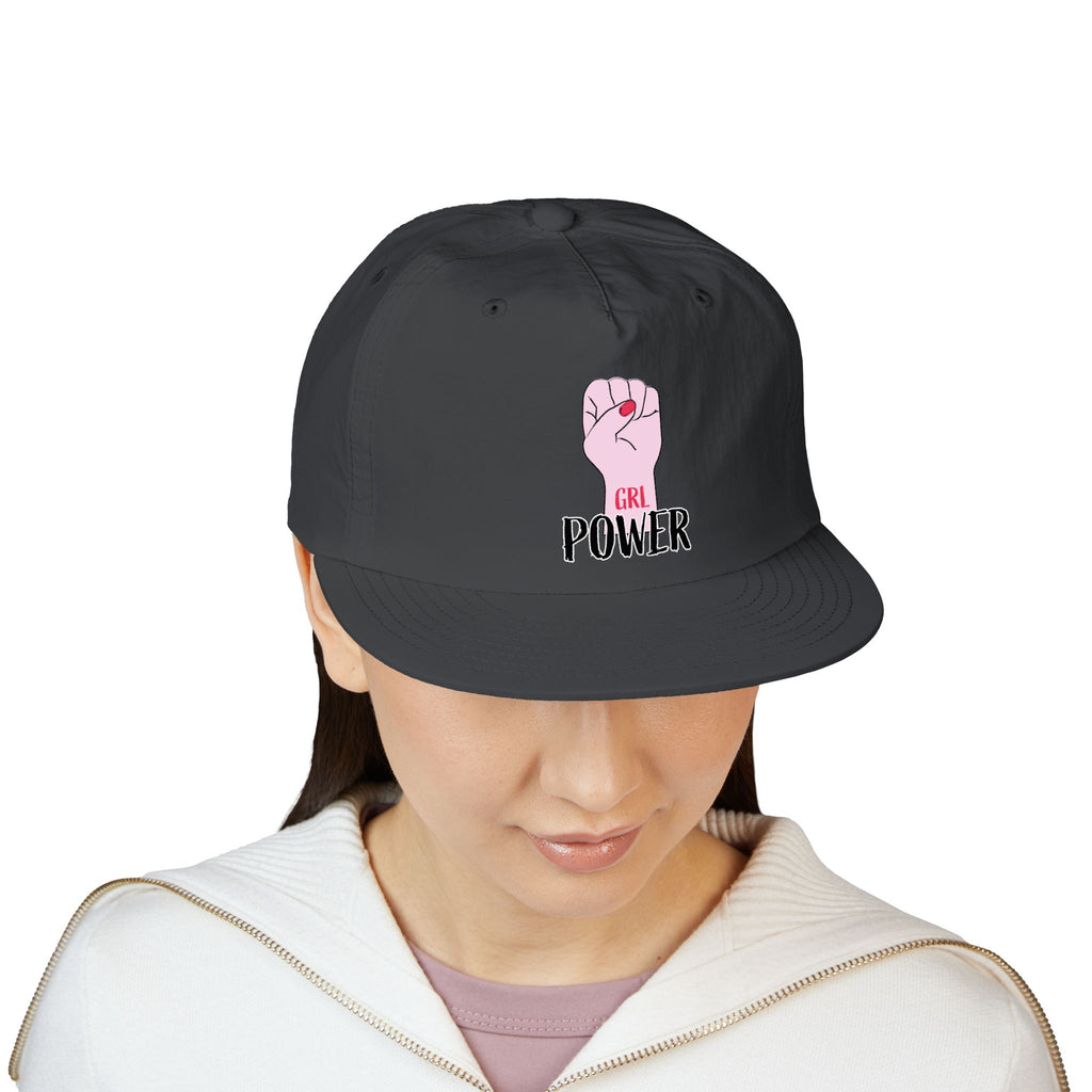 Surf Cap — "GRL POWER" Raised Fist Embroidered Surf Cap