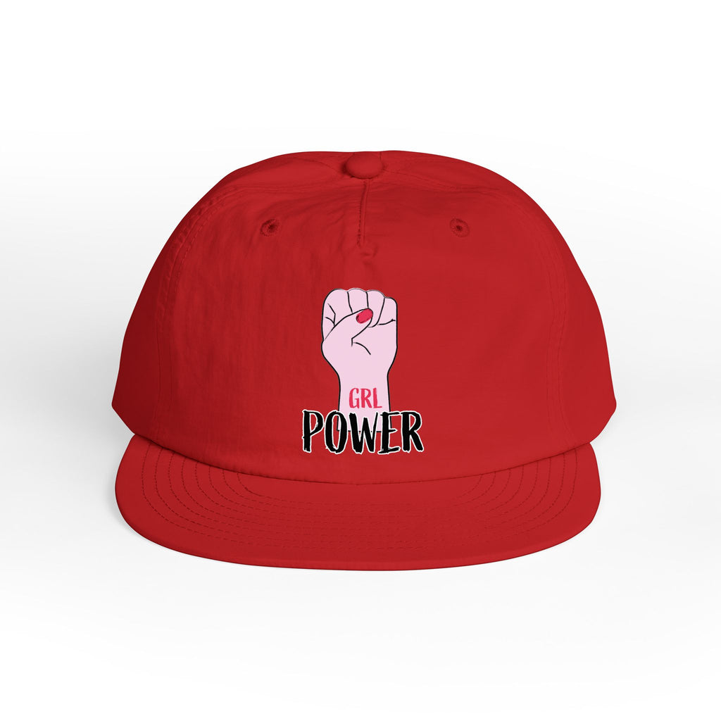 Surf Cap — "GRL POWER" Raised Fist Embroidered Surf Cap