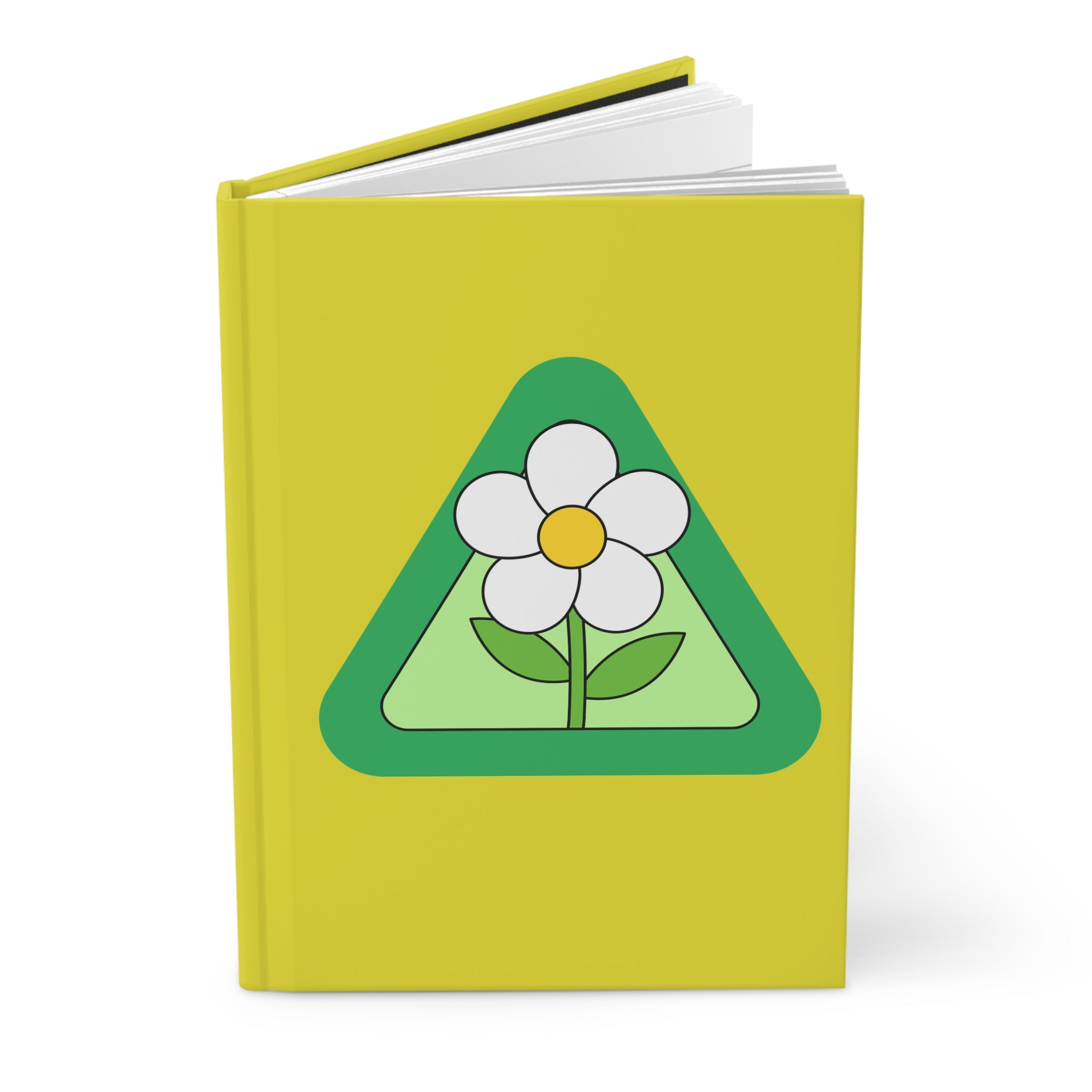 Daisy Flower Hardcover Journal — Cute Botanical Notebook for Notes & Gifts