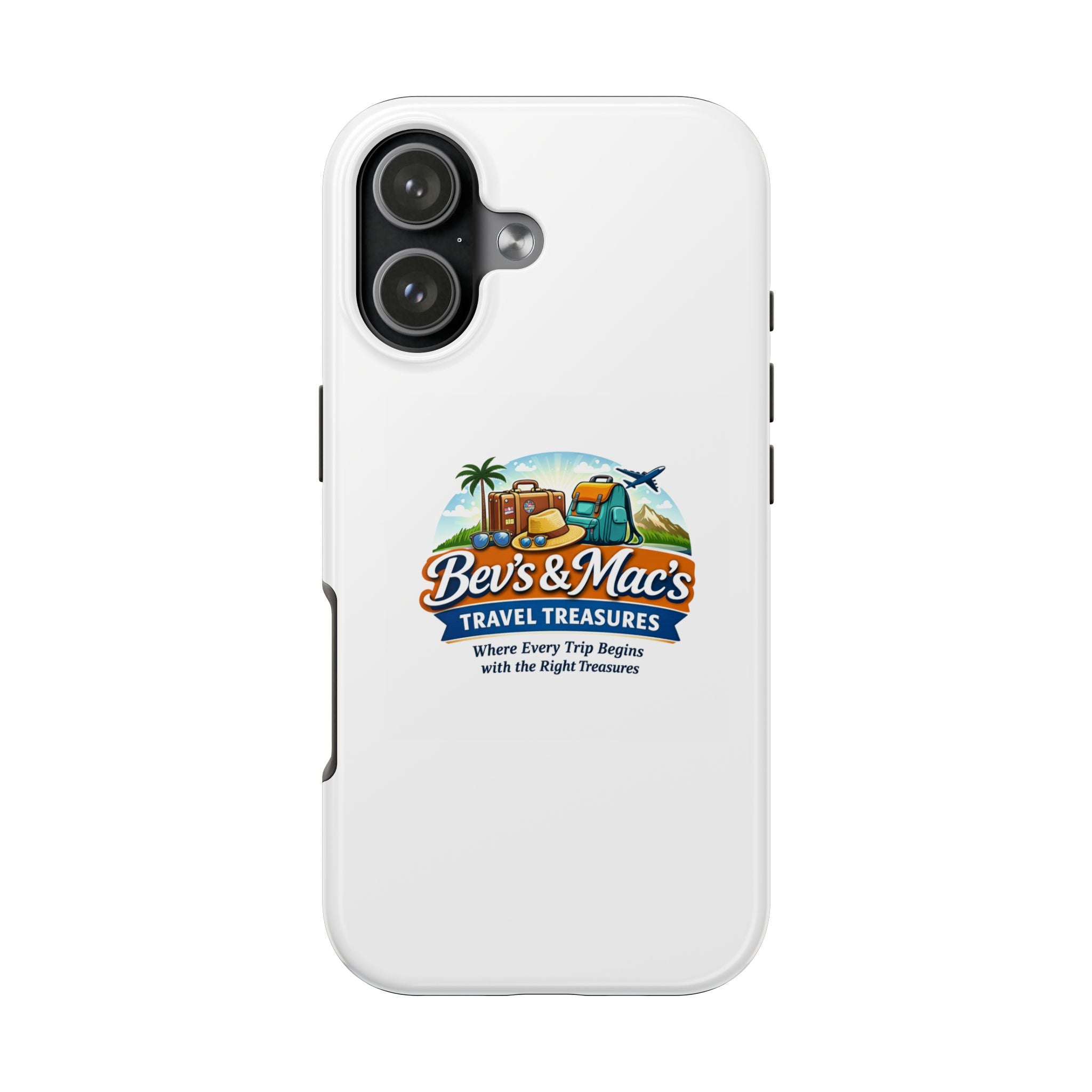 Tough Phone Case — Bev's & Mac's Travel Treasures Logo Protective Cover