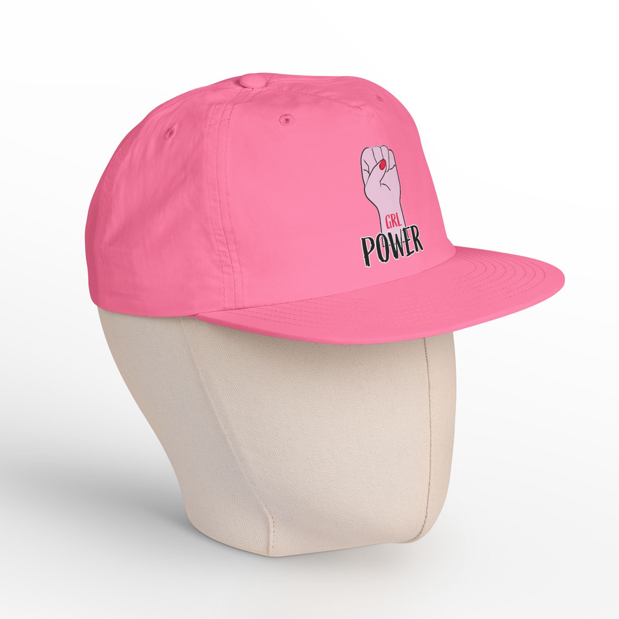 Surf Cap — "GRL POWER" Raised Fist Embroidered Surf Cap