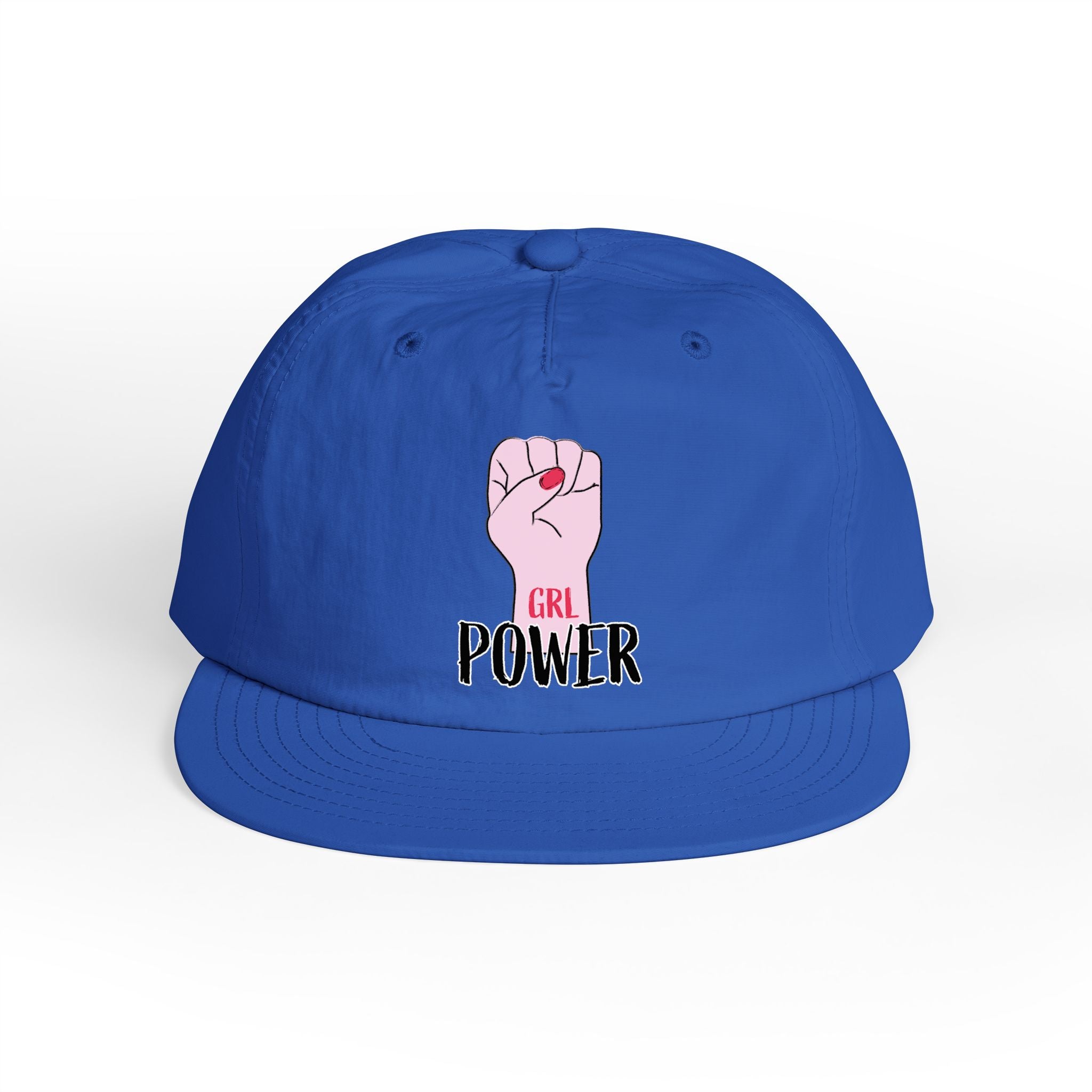 Surf Cap — "GRL POWER" Raised Fist Embroidered Surf Cap