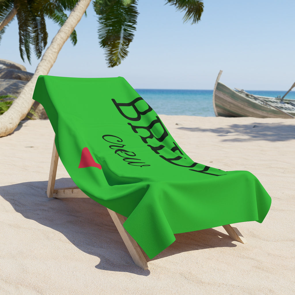 Bride Crew Beach Towel — Bachelorette Party Pool & Beach Towel with Heart