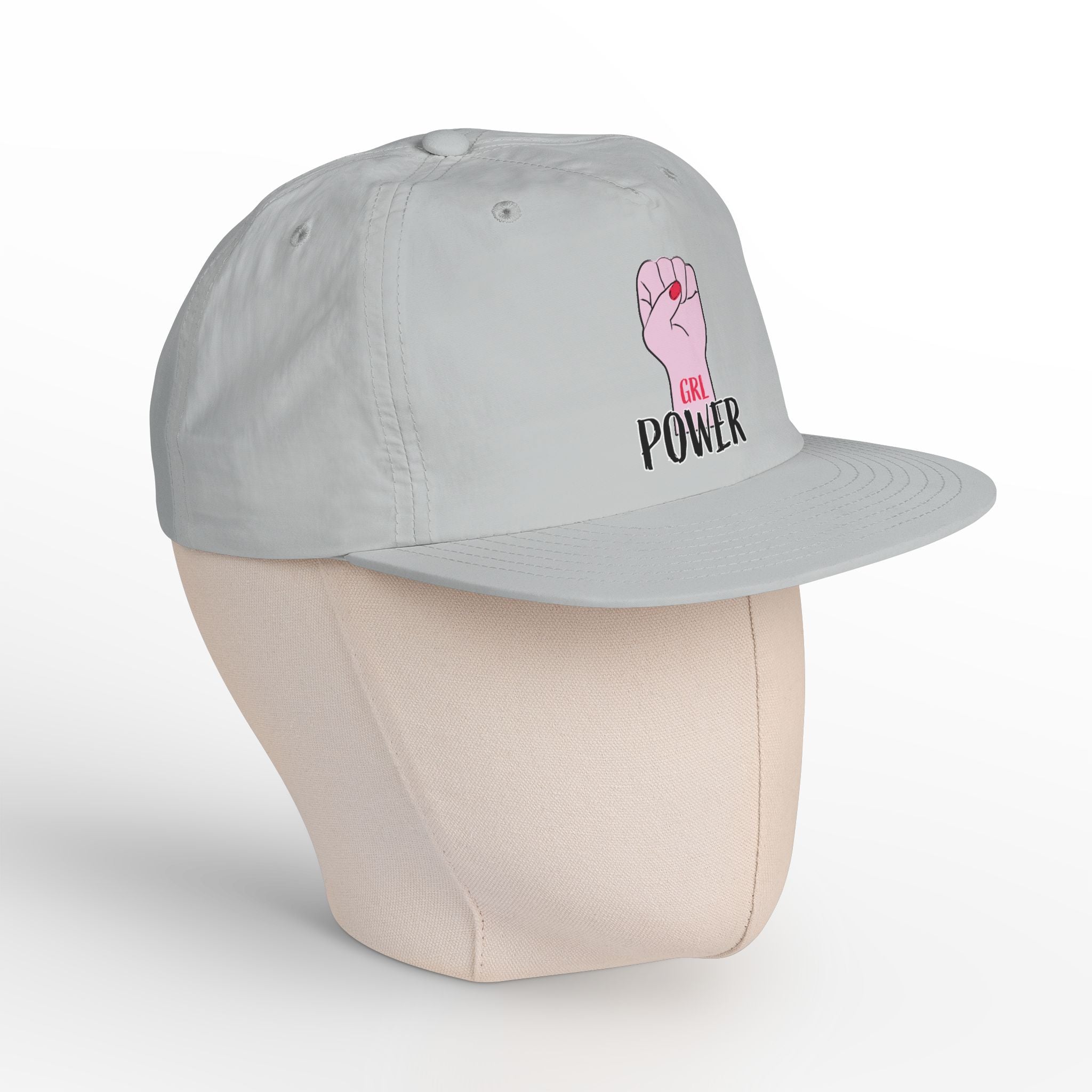 Surf Cap — "GRL POWER" Raised Fist Embroidered Surf Cap