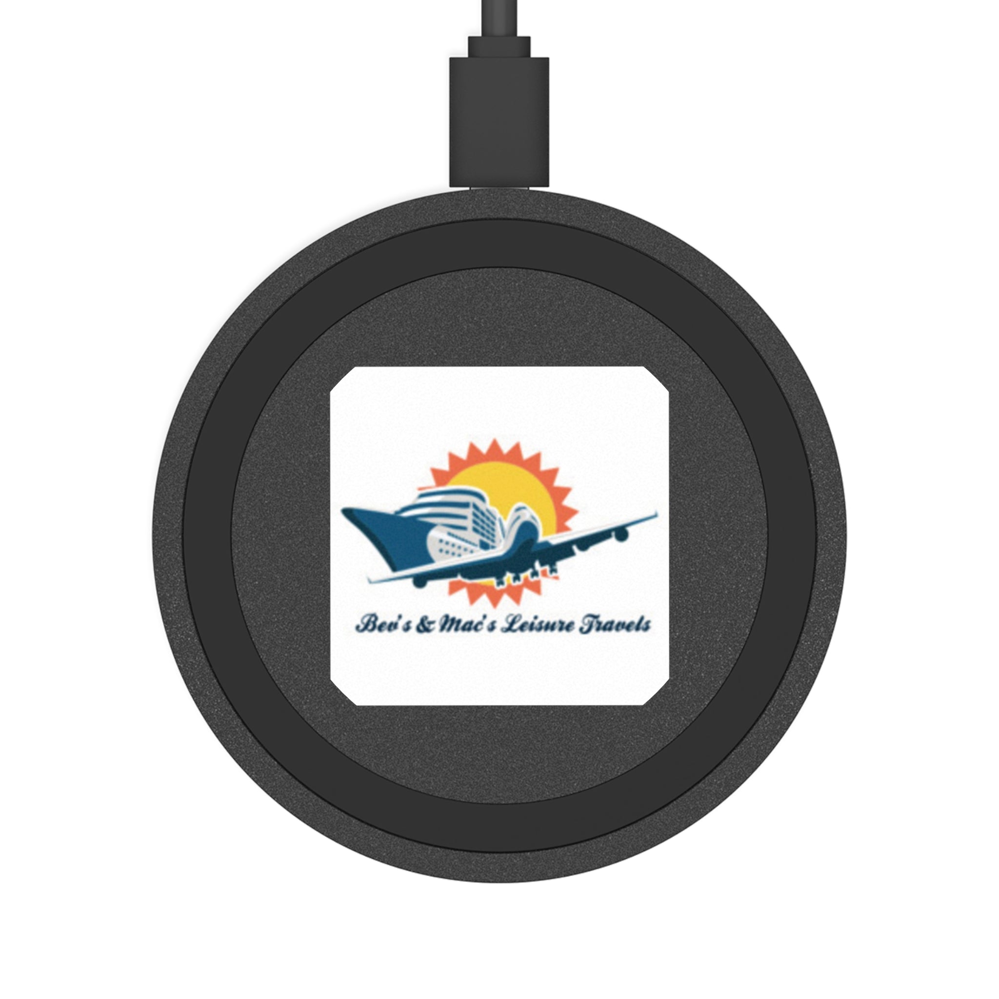 Wireless Charging Pad — Branded Quake Travel Logo Wireless Charger
