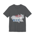 Bed Wine & Blue T-Shirt — Patriotic Red, White & Blue Wine Tee