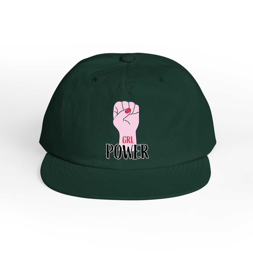 Surf Cap — "GRL POWER" Raised Fist Embroidered Surf Cap