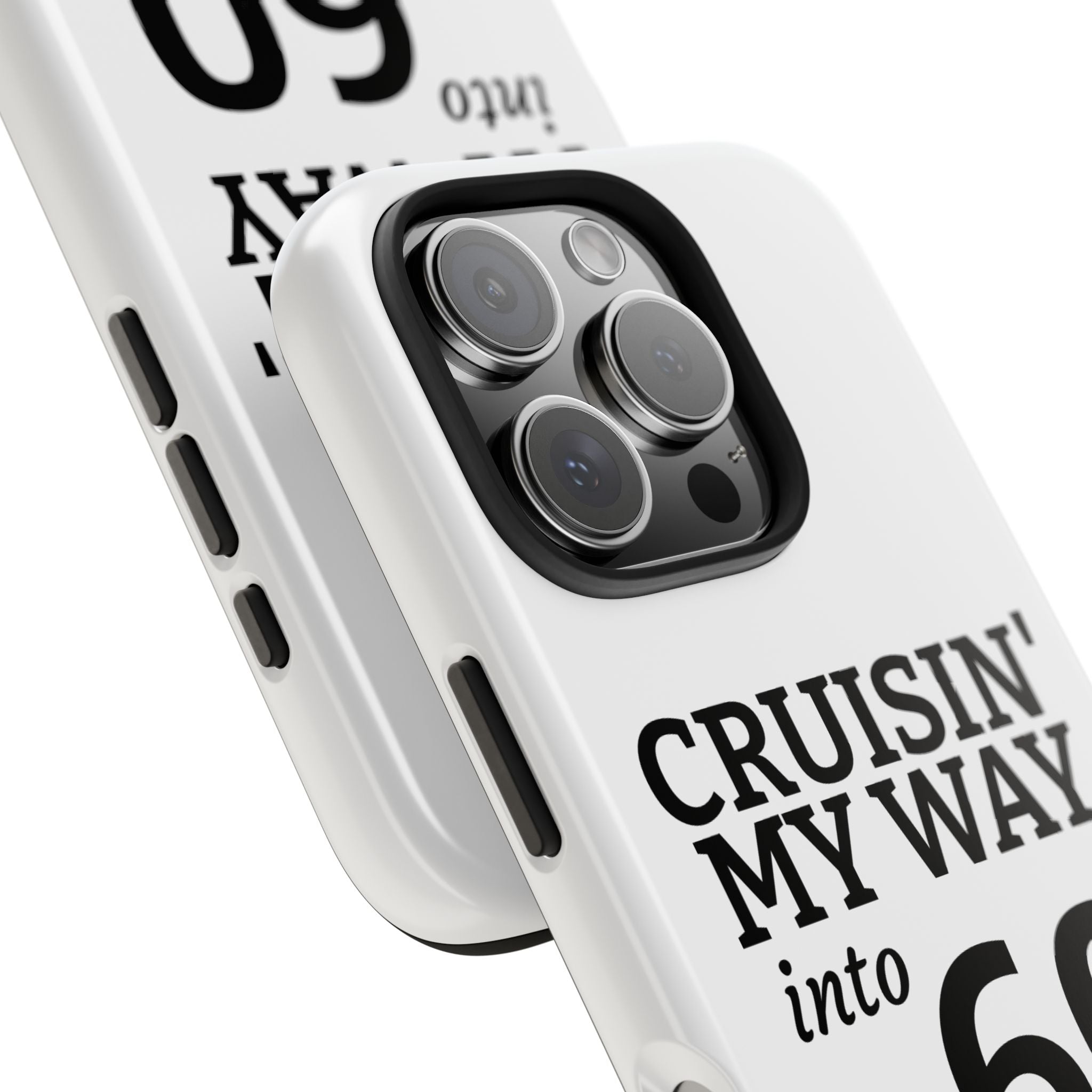 Cruisin' My Way into 60 Tough Phone Case — 60th Birthday Retro Celebration