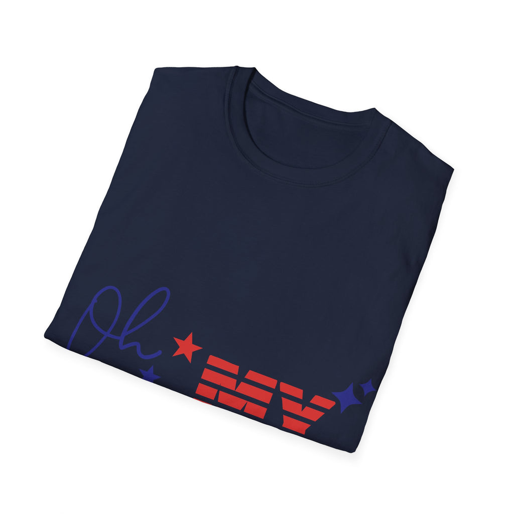 Oh My Stars Patriotic T-Shirt — Fourth of July USA Flag Design
