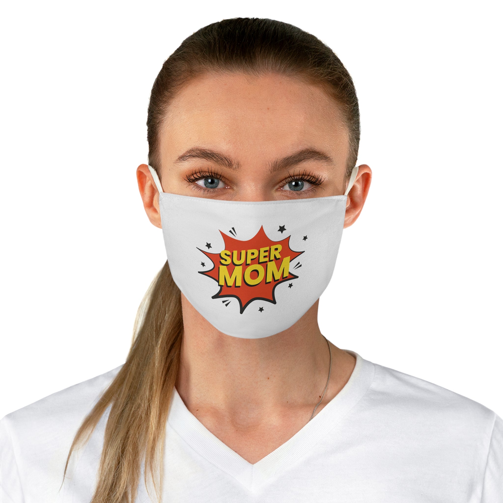 Super Mom Face Mask — Comic Pop Art Mother's Day Mask