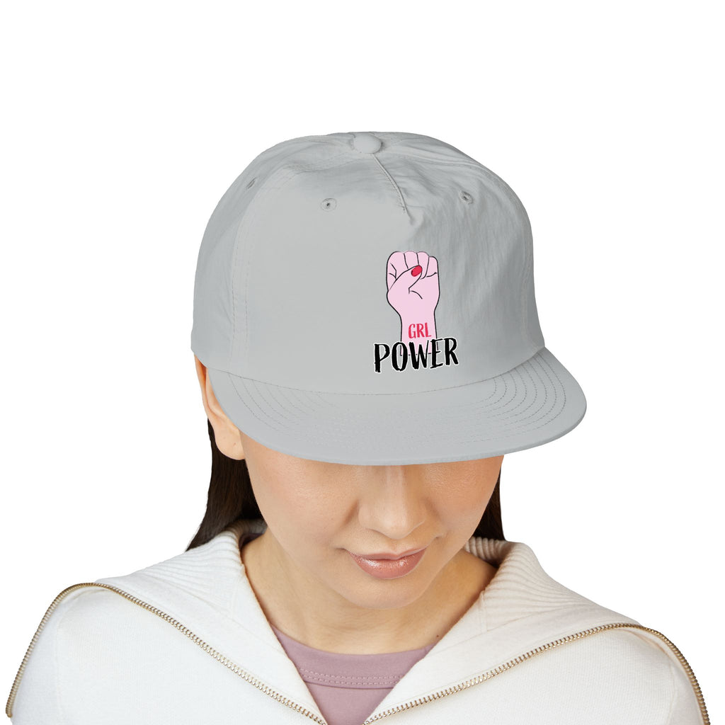 Surf Cap — "GRL POWER" Raised Fist Embroidered Surf Cap