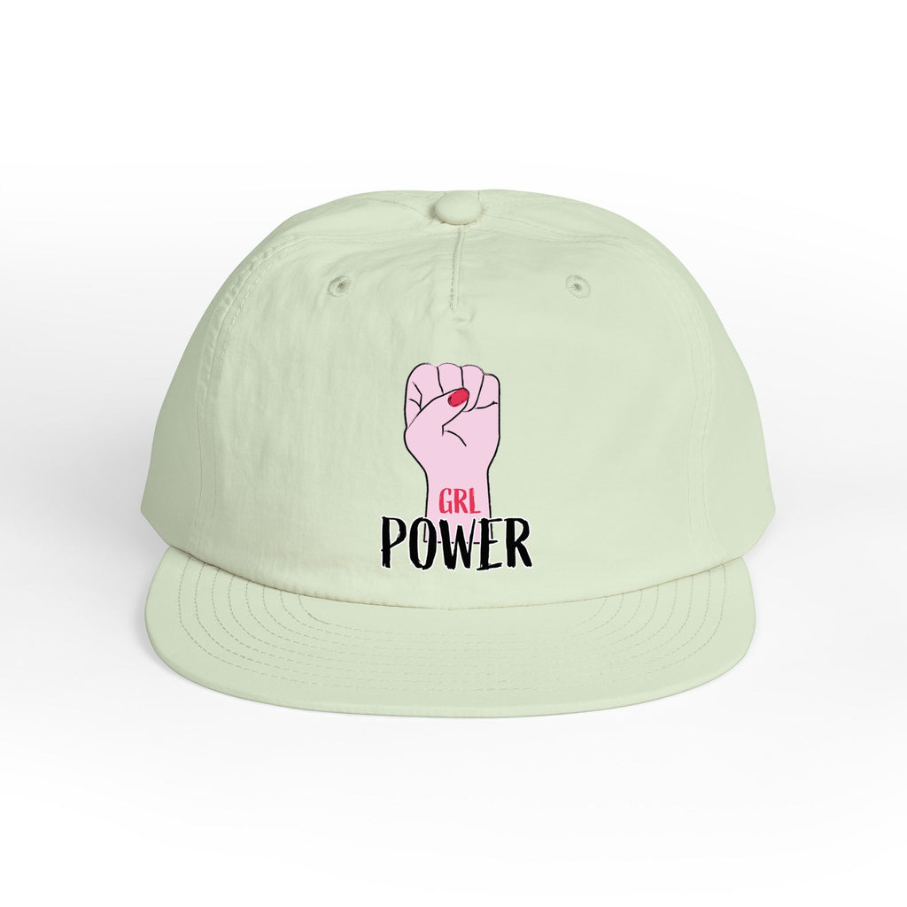 Surf Cap — "GRL POWER" Raised Fist Embroidered Surf Cap