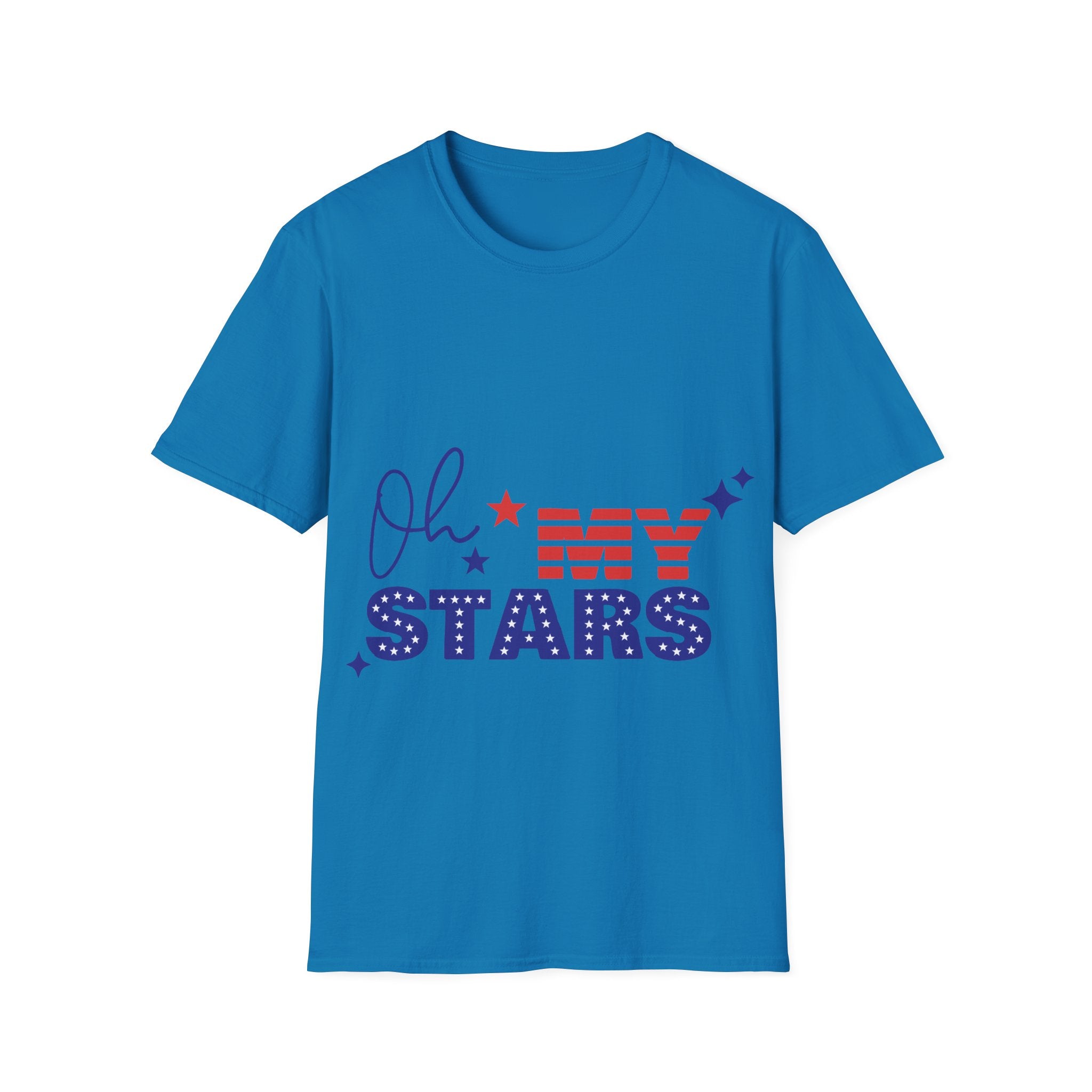Oh My Stars Patriotic T-Shirt — Fourth of July USA Flag Design