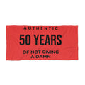 50 Years of Not Giving a Damn Beach Towel – Funny 50th Birthday Gift