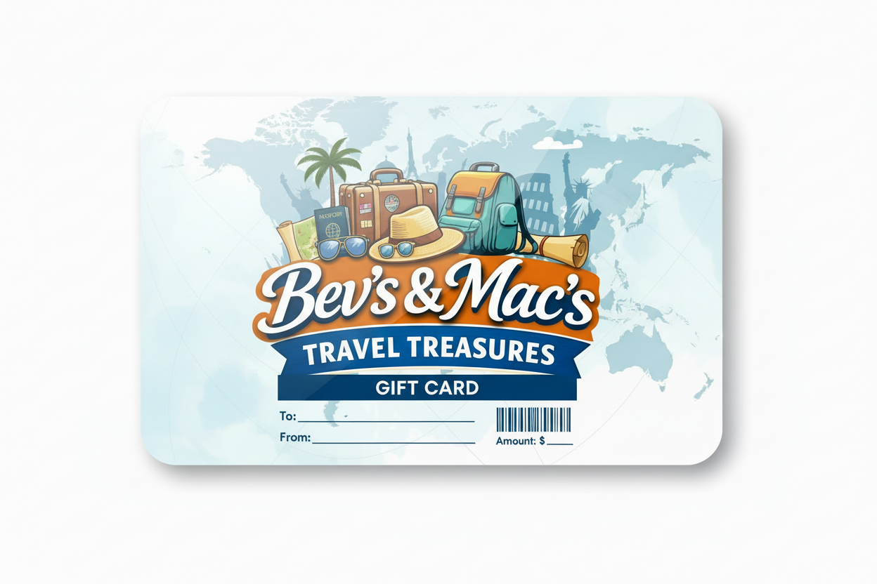 Bev's & Mac's Leisure Travels Gift Card - Credit Card Style